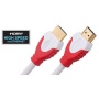 Link Depot High Speed HDMI Cable with Ethernet and Red and White Connectors, 25'