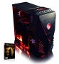 VIBOX Crusher 11 - 3.9GHz Intel Quad Core, Home, Office, Family, Multimedia, Desktop, Gaming PC Computer with 1x Game Bundle and Neon Red Internal Lig