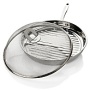Stainless Steel 12" Grill Pan with Mesh Lid