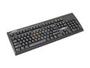 SPEC Research KB99656/PS2 Black 104 Normal Keys PS/2 Standard Spanish Keyboard