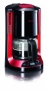 Severin KA 4151 Kaffeeautomat, bis 10 Tassen, schwarz / rot / metallic