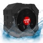 Speaker with Bluetooth for iPhone and Other Mobile Devices, Waterproof, Rugged, Shockproof, Dustproof, Indoor/Outdoor, Hi-Def Bass, Smack Black, by AR