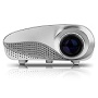 Excelvan Mini LED LCD Projecteur Portable Home cinéma Vidéoprojecteur AV USB VGA HDMI SD 480*320 pour DVD PC USB Flash - Blanc