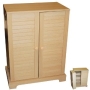 MAGELLAN - CD / DVD / Blu-ray / Video Media Storage Cupboard - Beech