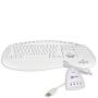Macally rfKEY 108-Key Extended Wireless Multimedia Keyboard for Mac w/Built-in Scroll Wheel (Ice White)