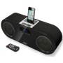 AZATOM iWOOD 4 Docking station for iPhone iPod and bluetooth for other mobiles . Made with real wood and Silver Alloy for quality sound. 120 WATTS of