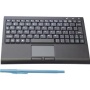 SolidTek KB-3462B-BT Black Bluetooth Wireless Super mini 6" x 9" Keyboard w/ Touchpad