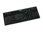 Rosewill RK-7300 Black 105 Normal Keys 7 Function Keys USB Super Slim Unique Curved Design Multimedia Full-size Keyboard - Retail