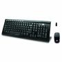 GEAR HEAD KB5100W Black 9 Function Keys 2.4GHz Wireless Slim Desktop Keyboard & Optical Mouse - Retail