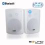 Bluetooth 6.50" Indoor/Outdoor Weatherproof Patio Speaker (White)- BlueVIBE by Sound Appeal
