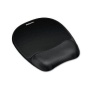 Fellowes Memory Foam Mouse Pad/Wrist Rest- Black - TAA Compliant - 1" x 8" x 9.3" - Black 9176501