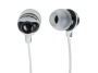 Monoprice Button Design Noise Isolating Earphones - Black & White