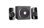 Speedlink Gravity Wave X Système d'enceintes Actif 2.1 (Puissance Totale RMS 35 W, Télécommande de Bureau, Subwoofer avec Caisson en Bois) Noir