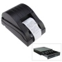 IMAGE® Black 58mm High-Speed USB POS Receipt Thermal Printer With Cash Drawer Works w/ POS Receipt Printers by RJ Interface