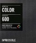 Impossible - 3553 - pellicule couleur pour Appareil Polaroid type P600 - cadre noir - 8 feuilles par boîte