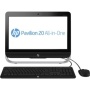 HP Pavilion 20-b014 20" All-in-One Desktop (1.40 GHz AMD E1-1200 Processor, 4 GB RAM, 1 TB Hard Drive, DVD-RAM/±R/±RW, Windows 8 64-bit) Black