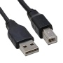 InLine USB 2.0 cable, transparent, AM/BM, with ferrite core, 3m (34535)