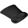 Allsop 30191 Ergoprene Gel Mouse Pad with Wrist Rest, Black