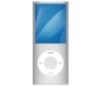 Lecteur Baladeur MP3/MP4 4GO 1,8"TFT-FM-Vidéo-Audio-Chromatique Silver