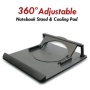 ThinkTank Technology KC68125 360° Rotating/10°-16° Angle Adjusting Laptop Holder - Fits Notebooks up to 15.4" (Black)