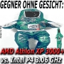 Ziemlicher Kraftakt: Athlon XP 3000+ vs. P4 3.06 GHz