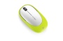 Kensington Ci85m QuickStart Wireless Notebook Mouse - Mouse - optical - wireless, wired - USB, RF - ExpressCard/34 wireless receiver - silver, green