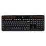 Logitech Wireless Solar Keyboard, Black