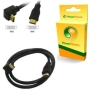 PowerPlanet Pro Range: 2 metre Full HD 1080p HDMI Type A Male to HDMI Type A Male Right Angle Cable