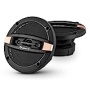 Auna CS410 Altoparlanti Coassiali Casse auto a 4 Vie 80 Watt 10cm Design Bronzo Carbonio