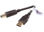 VIVANCO USB 2.0-kabel A-B 1,8m Zwart