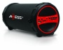 Axess SPBT1031-RD Portable Bluetooth Indoor/Outdoor Hi-Fi Cylinder Loud Speaker with SD Card and USB Input in Red Color