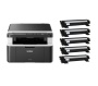 BROTHER DCP1612WXL Monochrome All-in-One Wireless Laser Printer Bundle