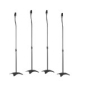 Lumi Universal Satellite Surround Sound Home Theater Theatre Speaker Stands - Black (Set of 4)