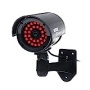 MASIONE Dummy Kamera CCD Fake Überwachungskamera mit LED Attrappe Camera Sicherheitskamera (CA1104-Schwarz)