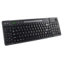 ADESSO WKB-3200UB Black 103 Normal Keys USB 2.4 GHz RF Wireless Multimedia/MCE Keyboard with Optical Trackball - Retail