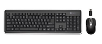 Buslink RF-6572A I-ROCKS RF 2.4GHz Wireless Keyboard with 5 Button Optical Mouse (Black)