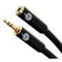 Fisual S-Flex 3.5mm Jack Headphone Extension Cable - Black 5m