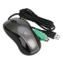 Logitech LX3 Blue & Silver 3 Buttons Tilt Wheel USB or PS/2 Wired Optical 1000 dpi Mouse