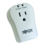 TRIPP LITE 1OUT TRAVEL SURGE PROTECTOR 750 JOULE DIRECT PLUG-IN TEL/MODEM § TRAVELCUBE