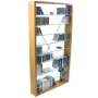 ARIZONA - CD / DVD / Blu-ray / Media Glass Storage Shelves - Beech