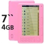 Mebook - 7 Inch eBook Reader + Super Media Player E-Book EB1789 Pink 4GB