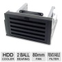 iStarUSA iStorm7 2x5.25" to 3x3.5" Internal Mounting Cooling Kit with Removable Filter  I202-1034