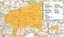Satmap GPS System Transalp Karte (von München bis zum Gardasee) verschiedene Maßstäbe