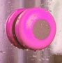 Waterproof Bluetooth Shower Speaker Portable Speakerphone Wireless Splash Shower Tunes (Pink)