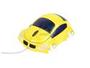 LOGISYS Computer M-COUPE MS608YL Yellow 3 Buttons 1 x Wheel USB Wired Optical 800 dpi Car Design Mini Mouse