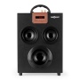 oneConcept Central Park Mobiler 2.1 Party Bluetooth-Lautsprecher-System mit Akku-betrieb (USB-SD-Slot, UKW-Tuner, AUX, Fernbedienung) schwarz