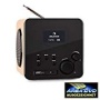 auna Radio Gaga Internet radio (Sintonizzatore DAB/DAB+, FM/AM, WiFi, USB, AUX, display LCD, telecomando) - legno