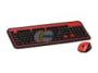 ATOP ACM-101RB Red/Black PS/2 Standard Matching color Keyboard and mouse combo set - OEM