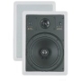 BIC AMERICA VI-38 8" 3-Way In-Wall Speakers with Concentric Tweeter (Pair)