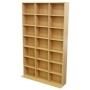 PIGEON HOLE - 588 CD / 378 DVD Blu-ray Media Storage Unit - Oak